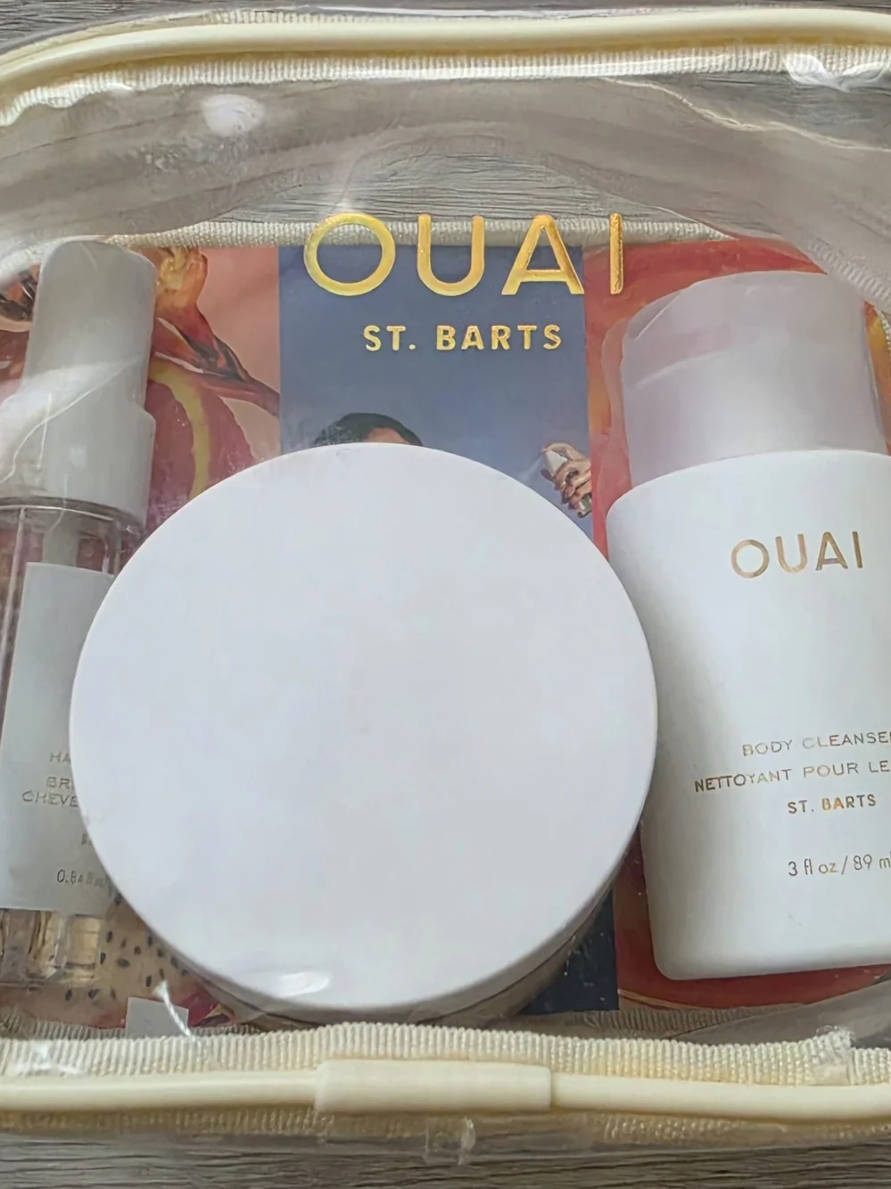 OUAI St. Barts Travel Set - White & Gold
